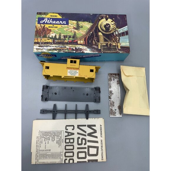 Vintage Athearn Ho Train Car Wide Vision Caboose Union Pacific Kit 5368 New - Picture 1 of 14